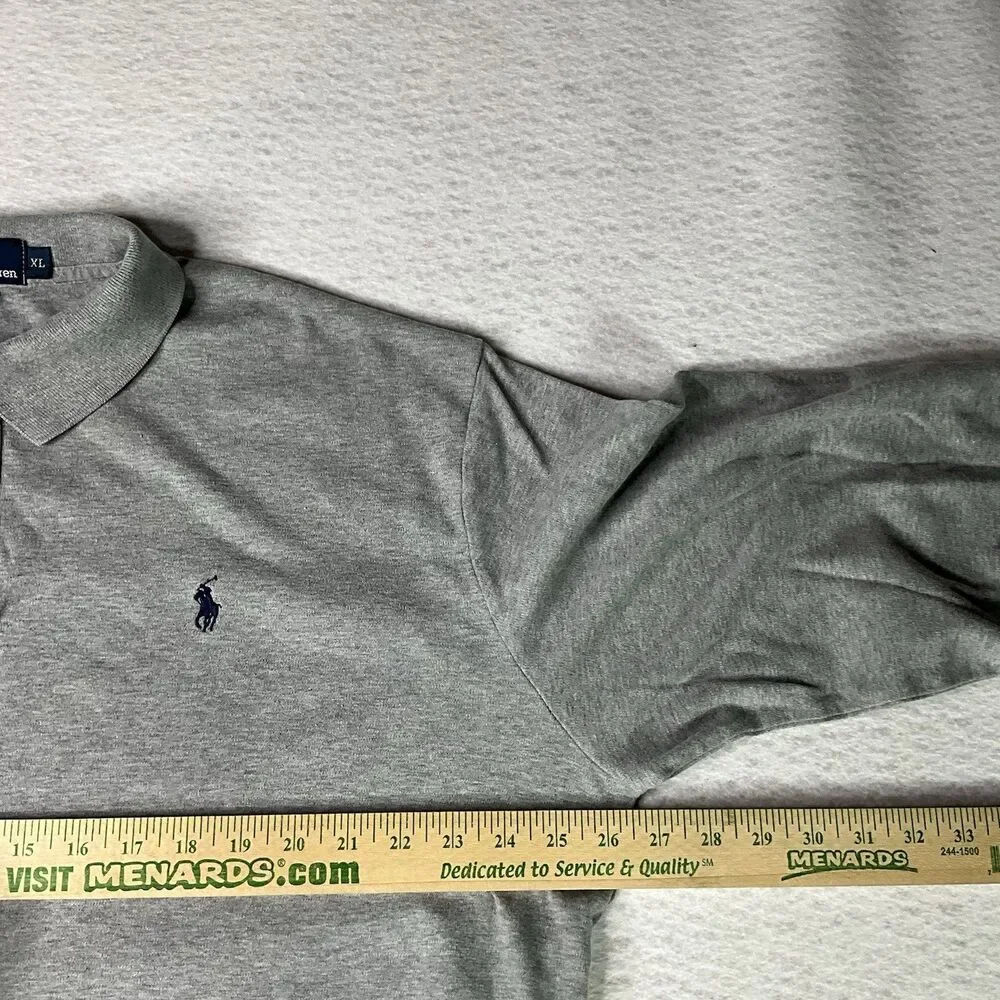 Polo Ralph Lauren Long Sleeve Quarter Button Polo Mens Size XL Unisex PRL RL